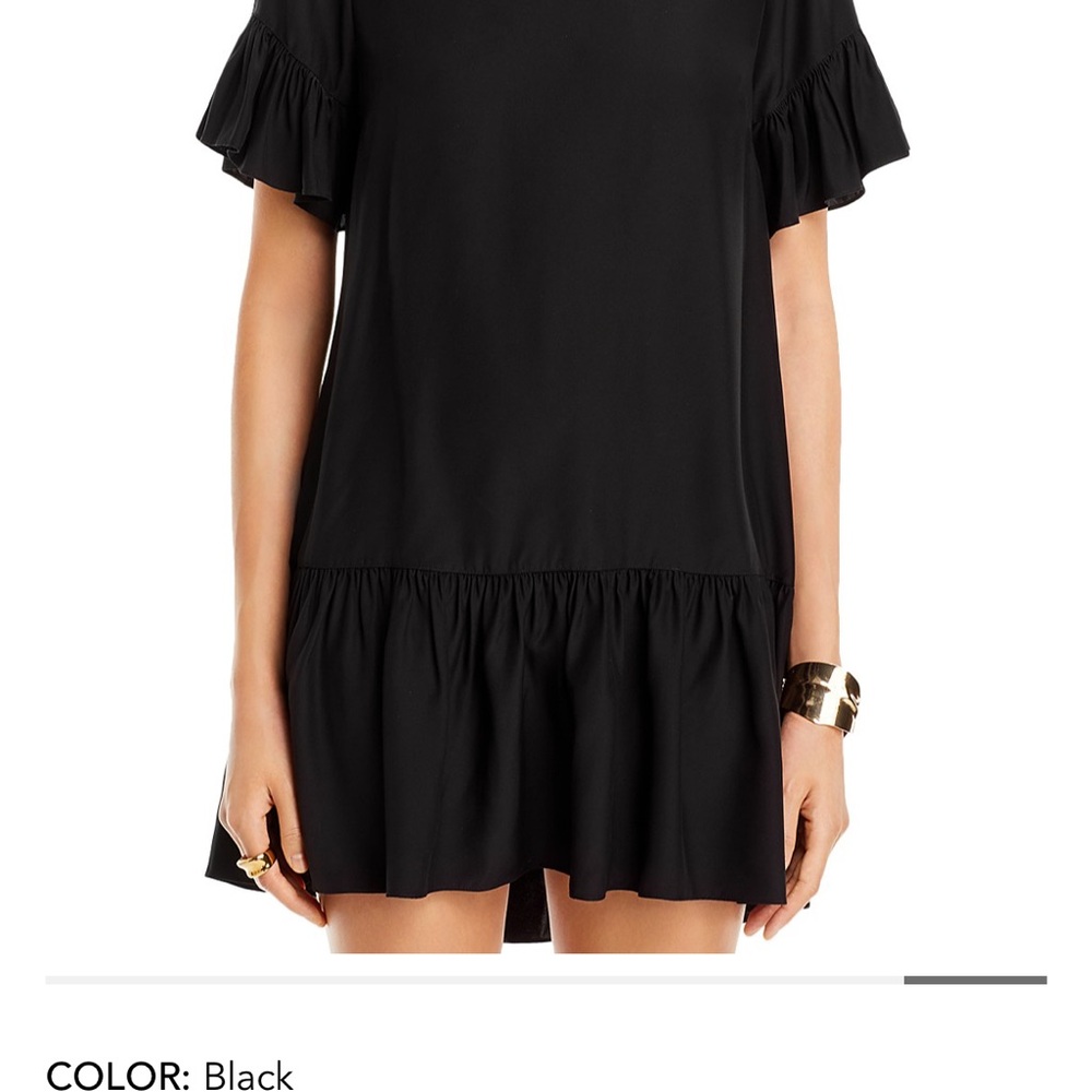 Leilah Ruffled Silk Mini Dress cinq à sept